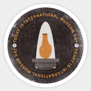 Today is International Museum Day Badge Sticker